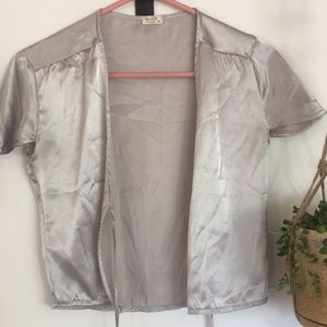 brandy melville satin tie top!